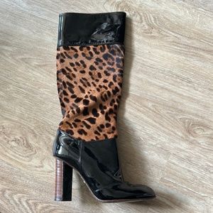 Dolce and Gabana Pony haired boots